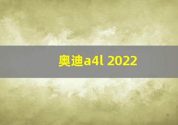 奥迪a4l 2022